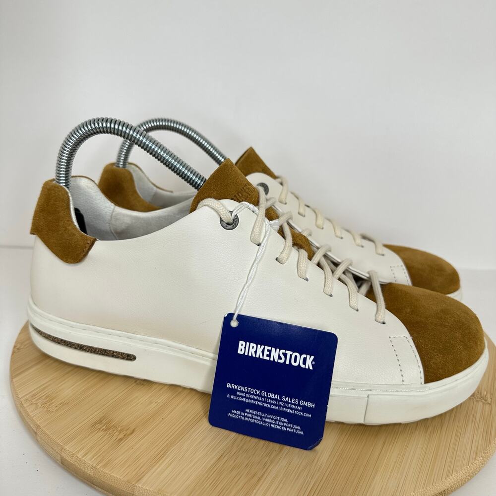 Birkenstock Bend Low Decon Pop Sneakers Natural Leather Nubuck Mens 9 Womens 11
